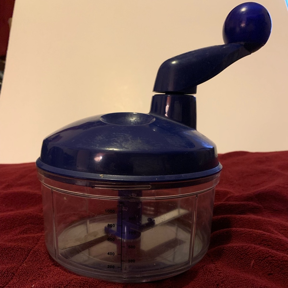 Vintage Blue Tupperware Quick Chef